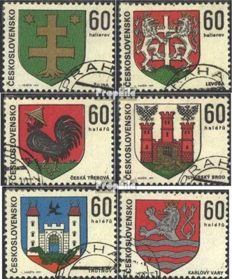 Produktbild von Briefmarken Tschechoslowakei 1971 Mi 1994-1999 (kompl.Ausg.) postfrisch Städtewappen