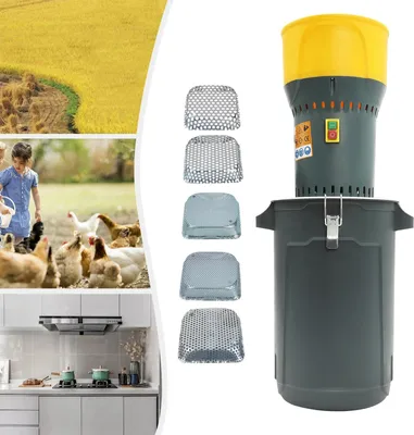 Produktbild von Getreidemühle - Elektrische Kornmühle 1000W - 25 l Behälter - Futtermühle für Getreide/Mais - Kupfermotor - Siebe 2–8 mm - EU-Stecker