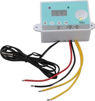 Image de Régulateur de température pour caisses d'élevage avec écran HD, jusqu'à 220 V, pour serre, chien, chat et cage à chat.