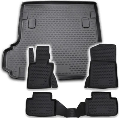 Produktbild von Gummi Kofferraumwanne + Fußmatten Set für BMW X3 E83, Bj. 1/2004-8/2010