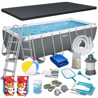 Immagine prodotto di Bestway 56671N 488x244x122cm 18in1 piscina da giardino con telaio
