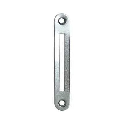 Produktbild von Schließblech zu Einstemmzunge, abgerundet, 95 x 15 x 1,25 mm, Stahl verzinkt, 1 Stück | Zubehör Beschläge Schlösser