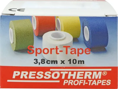 Productafbeelding van Pressotherm sporttape, geel, 3,8 cm x 10 m, 1 stuk
