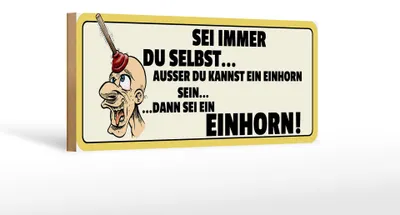 Produktbild von Holzschild Spruch 27x10cm Sei immer Du selbst