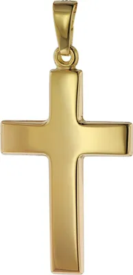 trendor 75268 Anhänger Kreuz Gold 585 (14 Karat) 24 mm 1