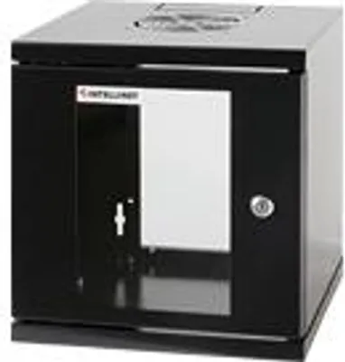 Produktbild von INTELLINET Wandverteiler 12HE 600x450mm schwarz,montiert