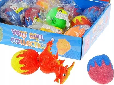 Obrázok produktu pre Dinosaurier-Stressball im Ei MIX (Spielzeug - Sensoryspielzeug)