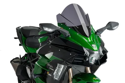 Obrázok produktu pre Tmavá dymová obrazovka PUIG z-racing schválená ABE pre Kawasaki