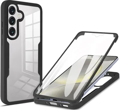 Produktbild von Schutzhülle für Samsung Galaxy A36 / A56, Eingebautem Displayschutz 360 Grad Komplettschutz Handyhülle Schwarz