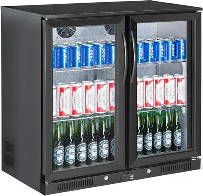 Obrázok produktu pre Chladič na fľaše, objem 200 litrov, 2 výklopné dvere