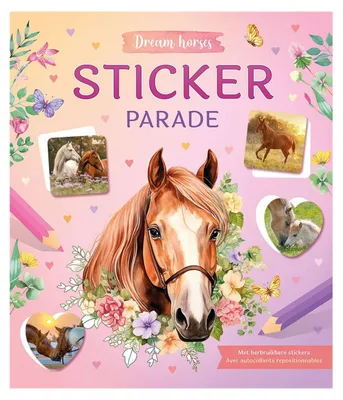 Produktbild von Dream Horses Sticker Parade - Kleurboek