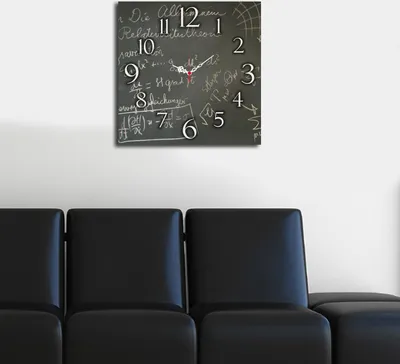 Produktbild von Opviq, Msk- HMA3157, Bunt, Wanduhren, 40 x 40 cm, 100% MDF (Dicke: 5 mm)