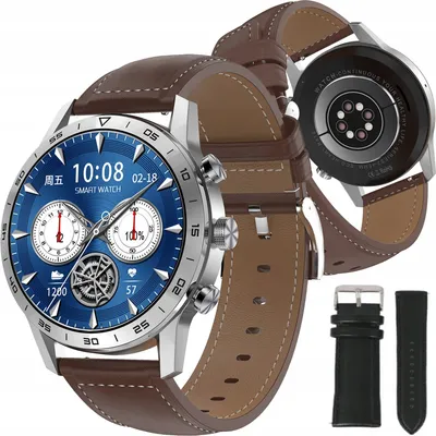 Zdjęcie produktu dla Smartwatch Męski 2 Paski Dt70 Czarny