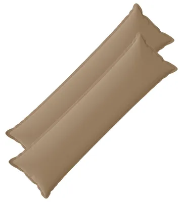 Imagen del producto de vidaXL Fundas de cojín, 2 unidades, modelo HOUTEN, color taupe, 40 x 145 cm, material: poliéster