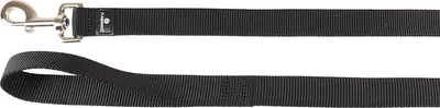 Image de Laisse Flamingo Ziggi noire, dimensions : 130 cm / 25 mm