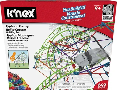 Produktbild von K'nex Achterbahn Bausatz Typhoon Frenzy - STEM Spielzeug - Mehrfarbig