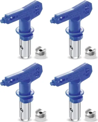 Produktbild von 4 Stück reversible Sprühspitzen Reversible Airless Farbsprüher Düsenspitzen Airless Farbspritzpistolen Airless Sprayer Spritzmaschine