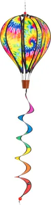 Obrázek produktu pro Větrný zvonkohra Horkovzdušný balón HQ Horkovzdušný balón Twist Tie Dye Windsock Zahradní dekorace