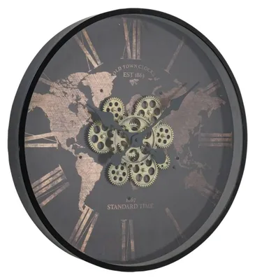Produktbild von Wanduhr mit sichtbarem Uhrwerk RODAS, Ø 57 cm