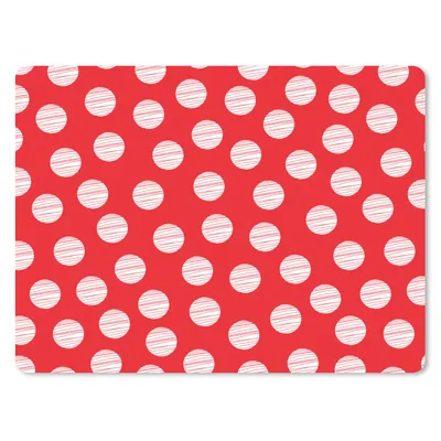 Produktbild von MuchoWow® Mauspad Mousepad Polka dots - Muster - Rot - Weiß 23x19 cm - Mousepads - Maus Mat - Pad - Mausunterlage - Schreibtischunterlage - Mauspad