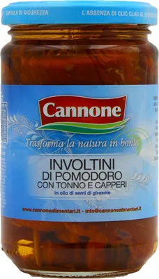 Produktbild von Cannone Involtini di Pomodoro con Tonno e Capperi 170g