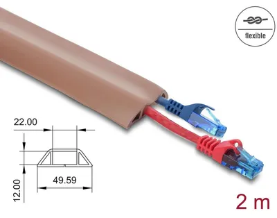 Produktbild von Selbstklebender flexibler Kabelkanal PVC 50x14 mm 2 m