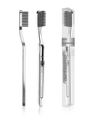 Produktbild von Dentissimo Silber Harte Zahnbrste in limitierter Auflage