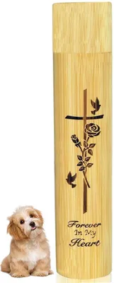 Productafbeelding van Urnen – Urn voor crematie – Kattenurn – Hondenurn – Herdenkingsurn – Souvenir met kruismotief – Uniek – Asurn voor crematie – Mini-urn