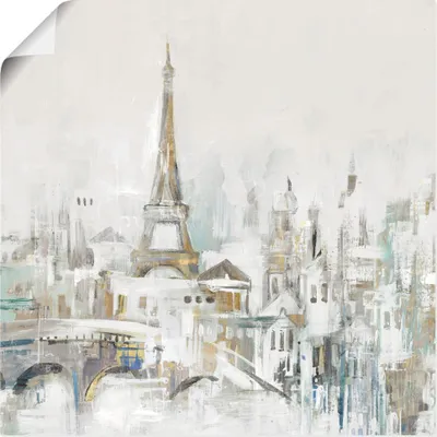 Produktbild von ARTland Poster Goldenes Paris Größe: 40x40 cm