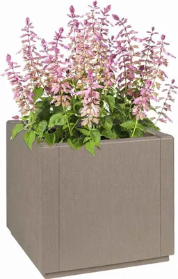 Produktbild von vidaXL Gartenblumenbox Hellbraun 36 x 36 x 35 cm PP