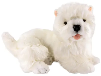Zdjęcie produktu dla Carl Dick Westie, West Highland Terrier leżący ok. 32 cm 2510 przytulanka, miękka zabawka, pluszak