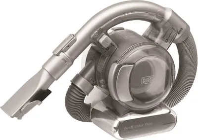 A handheld vacuum cleaner is shown against a white background.