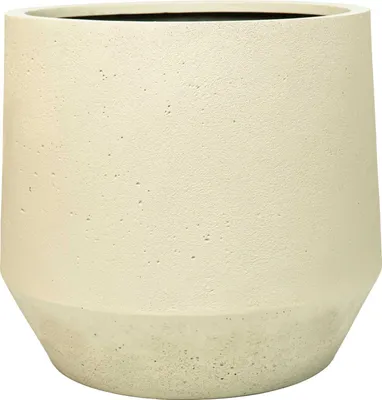 Produktbild von VIVANNO Blumentopf Fiberglas NEXORA Rund, Vesuvbeige matt - 54x48 cm