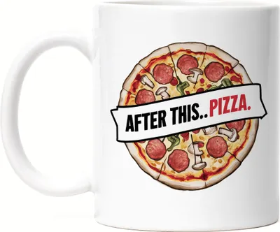 Produktbild von After This Pizza Tasse weiß Pizza Pizzabäcker Italien Pizzaliebhaber Pizzeria Pizza baker