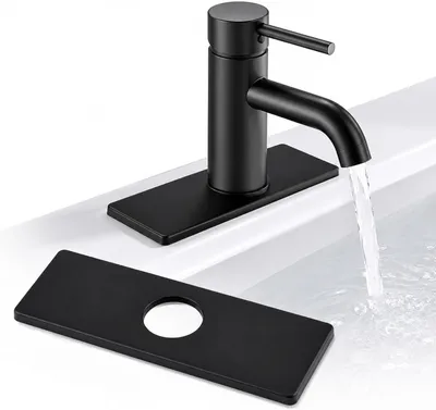 Zdjęcie produktu dla Osłona na kran - Stal nierdzewna - Płyta przykrywająca z otworami, przeznaczona do kuchni i łazienki (16 x 6-5 cm)