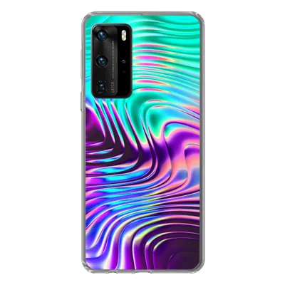 Produktbild von MuchoWow® Handyhülle Schutzhülle Hülle für Huawei P40 Pro Kunst - Golf - Psychedelisch Silikon Softcase Handy Hülle - Schutz