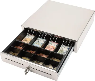 Produktbild von Olympia LD 410S, Manuelle Kassenlade, Edelstahl, Edelstahl, 12-24 V, CM 940, CM 941, CM 942, CM 955, CM 985, K100, K200, K200 plus, T110, T200, T210, T215, T400, TS10, 415 mm