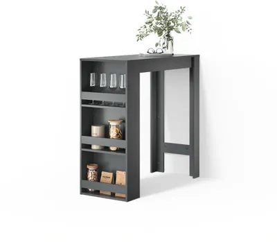 Immagine prodotto di Tavolo da bar Livinity Regusa Antracite 45 x 110 cm, Model 55915