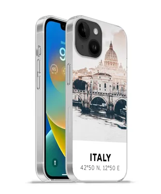 Produktbild von MuchoWow® Handyhülle Schutzhülle Hülle für Apple iPhone 14 - Softcase Italien - Brücke - Fluss Silikon Softcase Handy Hülle - Mobiltelefonhülle