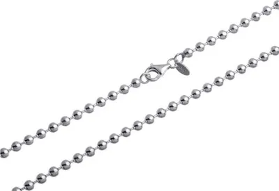 Produktbild von SILBERKETTEN STORE Kugelkette 4mm - echt 925 Silber, Länge wählbar von 40-100cm - 50cm