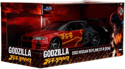 Image de Jada Model Car Hollywood Rides Godzilla Nissan Skyline GTR 1:24 253253024