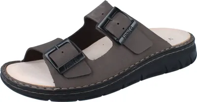 Produktbild von FINN COMFORT FINNCO Cayman Soft Herren Pantolette grau Leder - Größe: 45