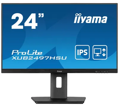 Immagine prodotto di iiyama XUB2497HSU-B2 iiyama ProLite XUB2497HSU-B2 Monitor 60,5 cm (23,8 Zoll) schwarz