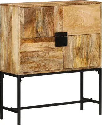Image de Maison Exclusive - Meuble haut 80x30x95 cm, en bois massif de mangue