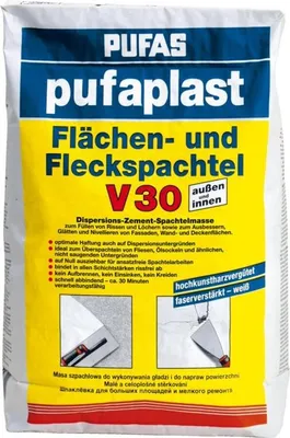 Produktbild von pufaplast Flächenspachtel und Fleckspachtel V 30 - 25kg