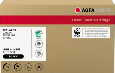 Immagine prodotto di Toner AgfaPhoto APTC728E come Canon 3500B002 728BK nero