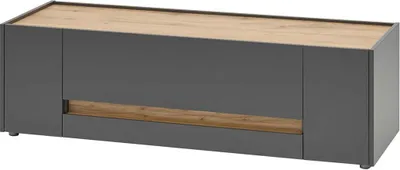 Produktbild von Kleines Lowboard City - Anthrazit Wotan Eiche