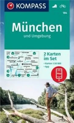 Produktbild von KOMPASS Wanderkarten-Set 184 München und Umgebung (2 Karten) 1:50.000