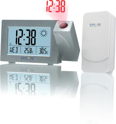 Produktbild von Explore Scientific RPW3008, Digitaler Wecker, Rechteck, Silber, -20 - 60 °C, F, °C, Deutsch, Niederländisch, Englisch, Französisch, Italienisch