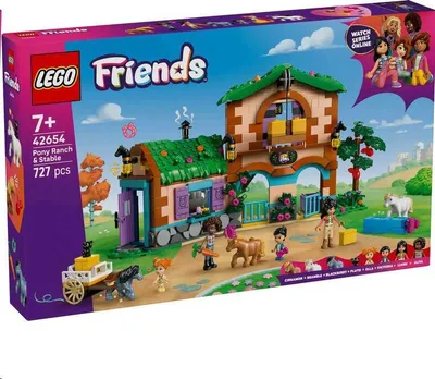 Obrázek produktu pro LEGO Friends Ranč s poníky a stáj, Sada na stavění, 7 rok/roky, Plast, 727 kusů, 1,07 kg